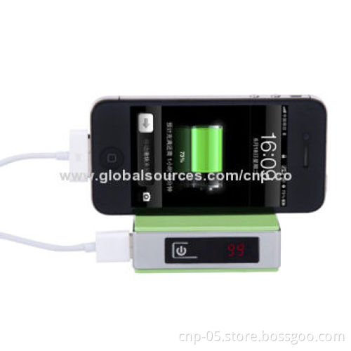 4,400mAh Portable Backup Power Supply for Electronic Devices, Made of ABS + PCM, 5V/1A USB Output